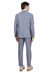 DOUBLE-BREASTED WOOL CASHMERE SUIT