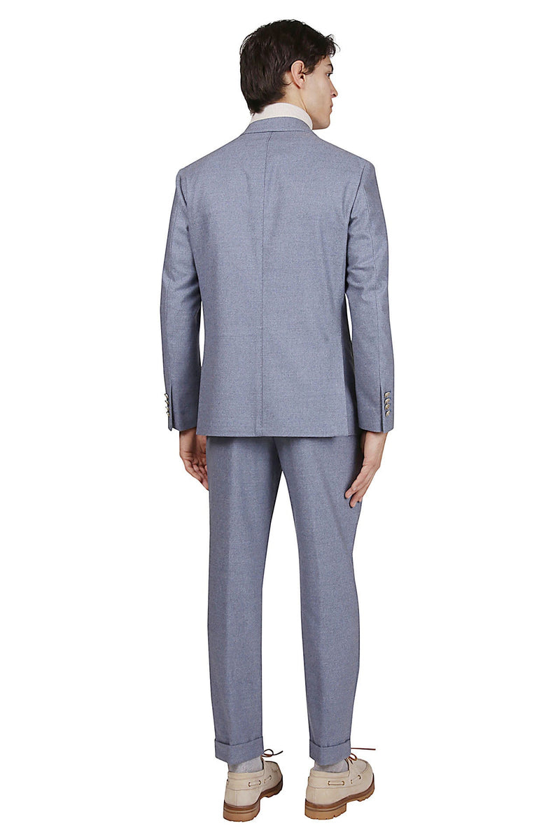 DOUBLE-BREASTED WOOL CASHMERE SUIT