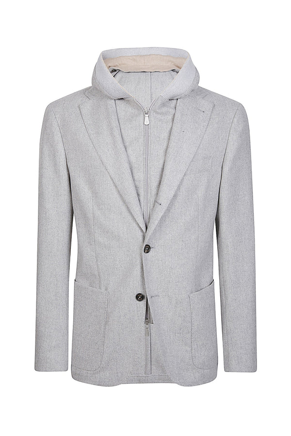 CASHMERE WOOL BIB JACKET