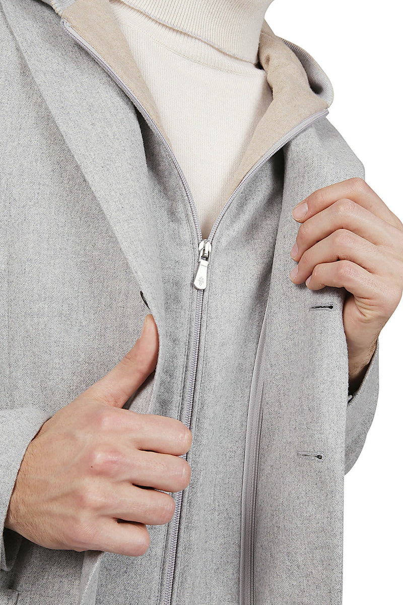 CASHMERE WOOL BIB JACKET