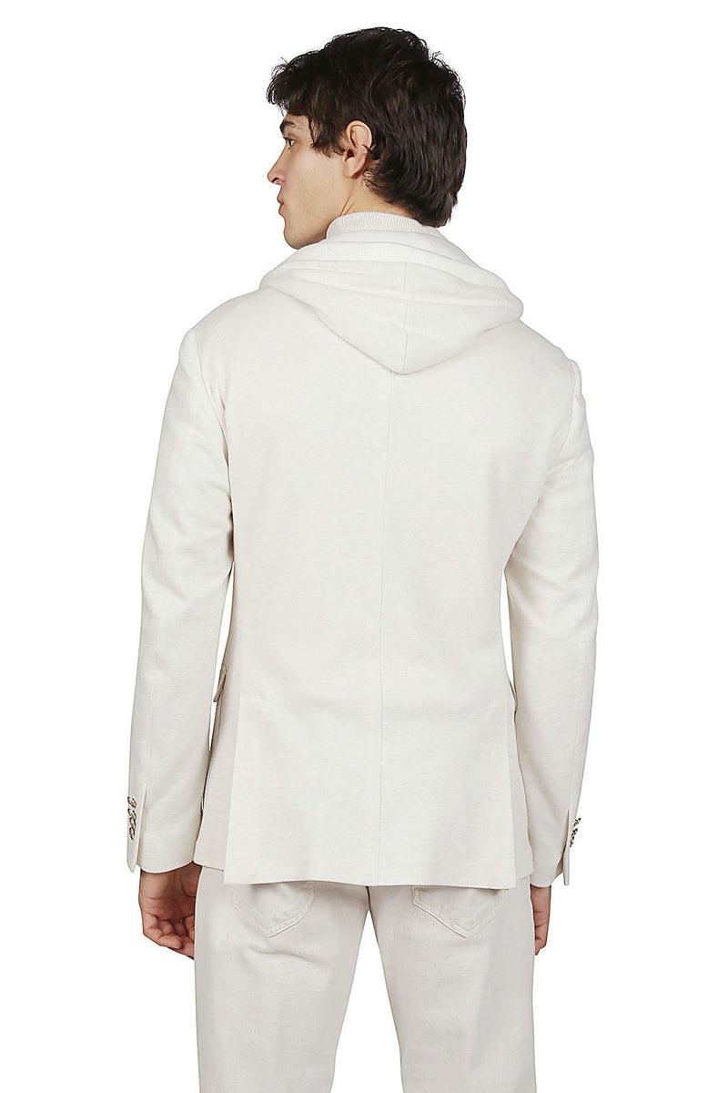 COTTON CASHMERE BIB JACKET