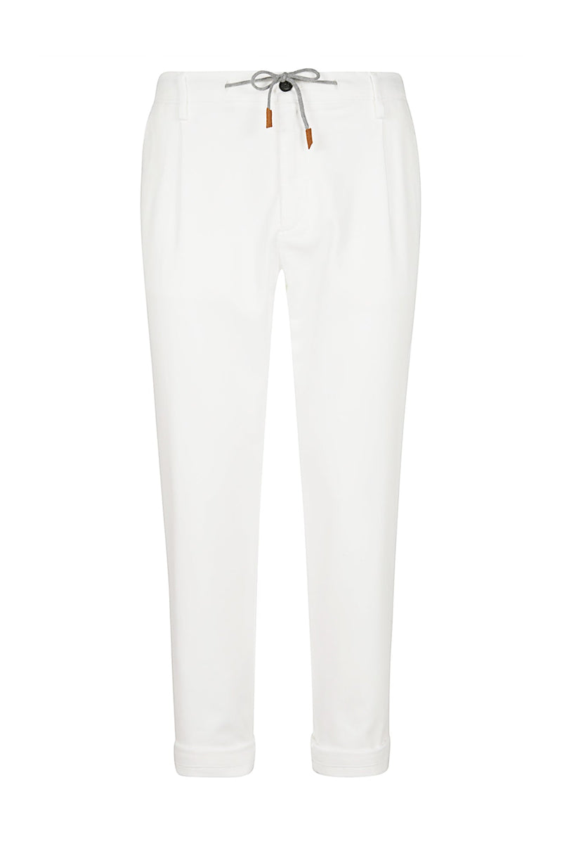 STRETCH COTTON TROUSERS