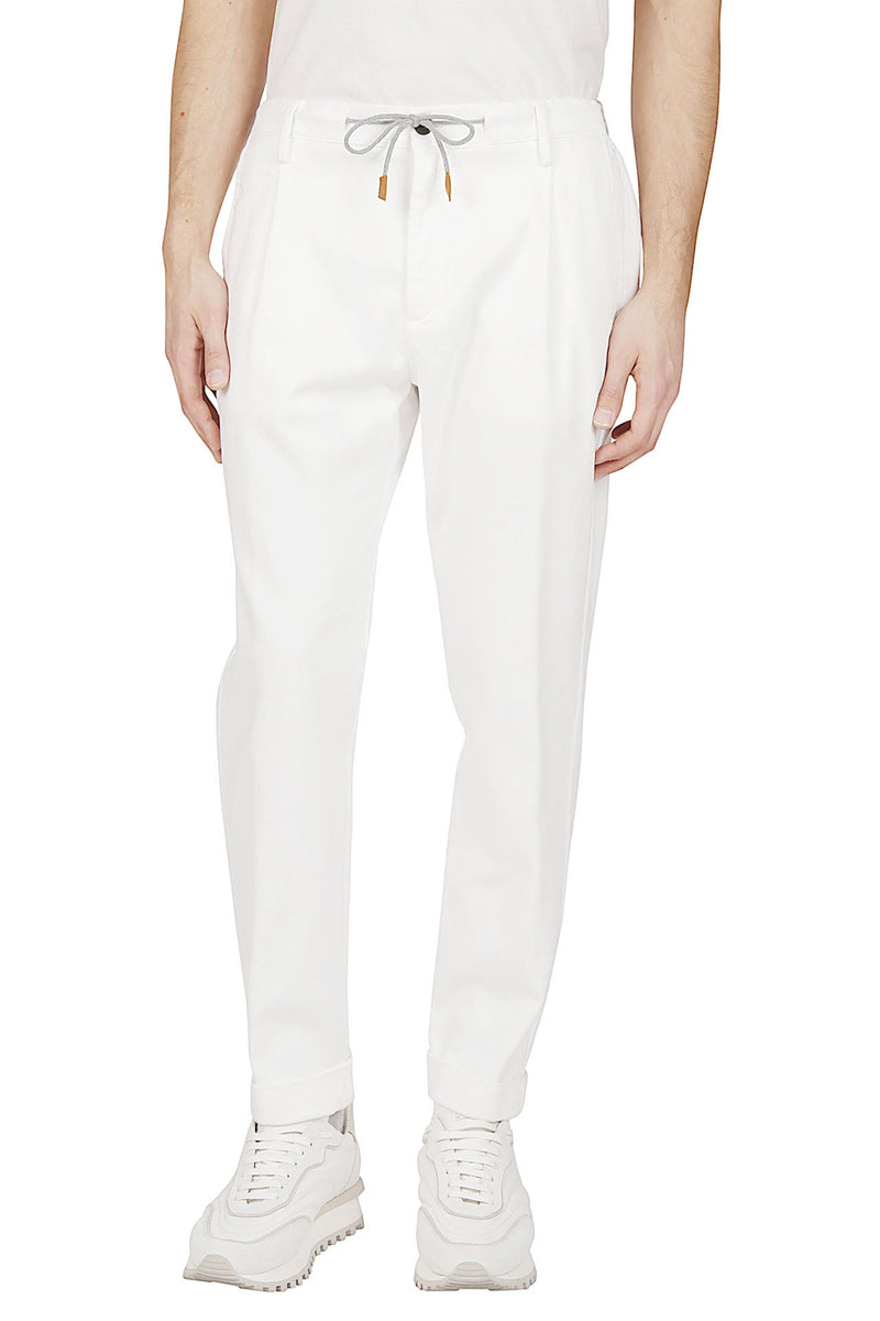 STRETCH COTTON TROUSERS