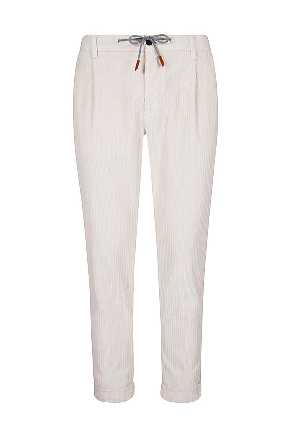 STRETCH COTTON TROUSERS