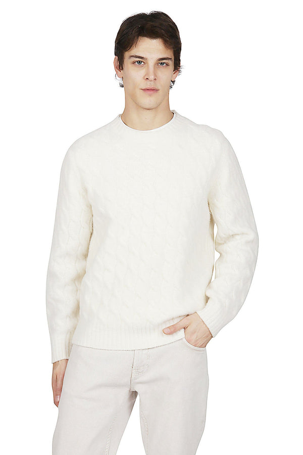 CREW NECK SWEATER WOOL CASHMERE