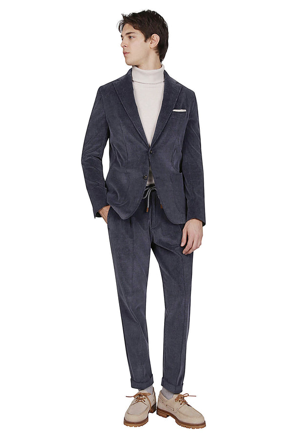 SINGLE BREASTED COTTON CASHMERE SUIT