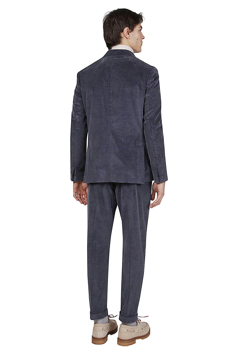 SINGLE-BREASTED COTTON CASHMERE SUIT