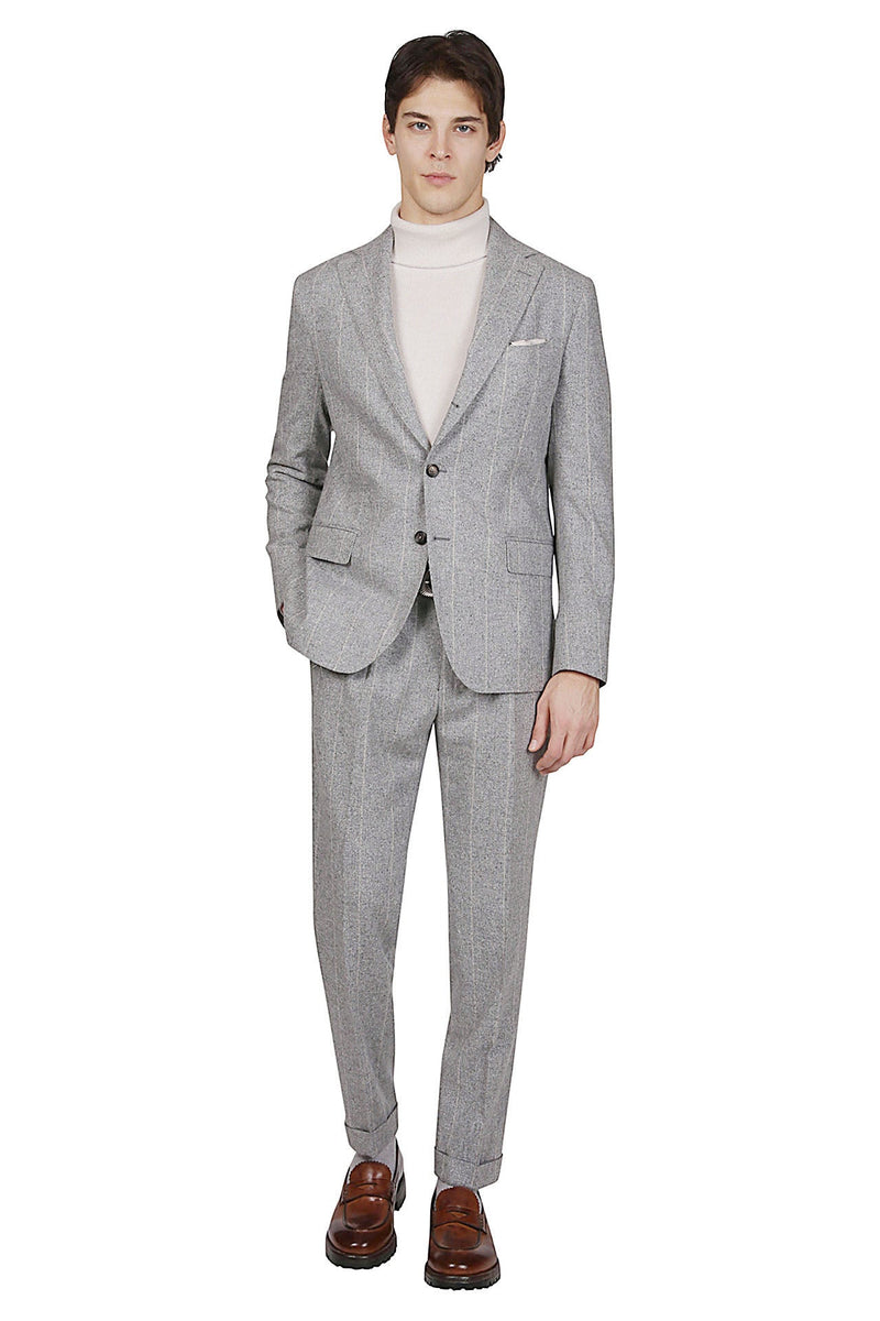 SILK WOOL CASHMERE SINGLE-BREASTED SUIT