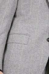 SINGLE-BREASTED SILK WOOL CASHMERE SUIT