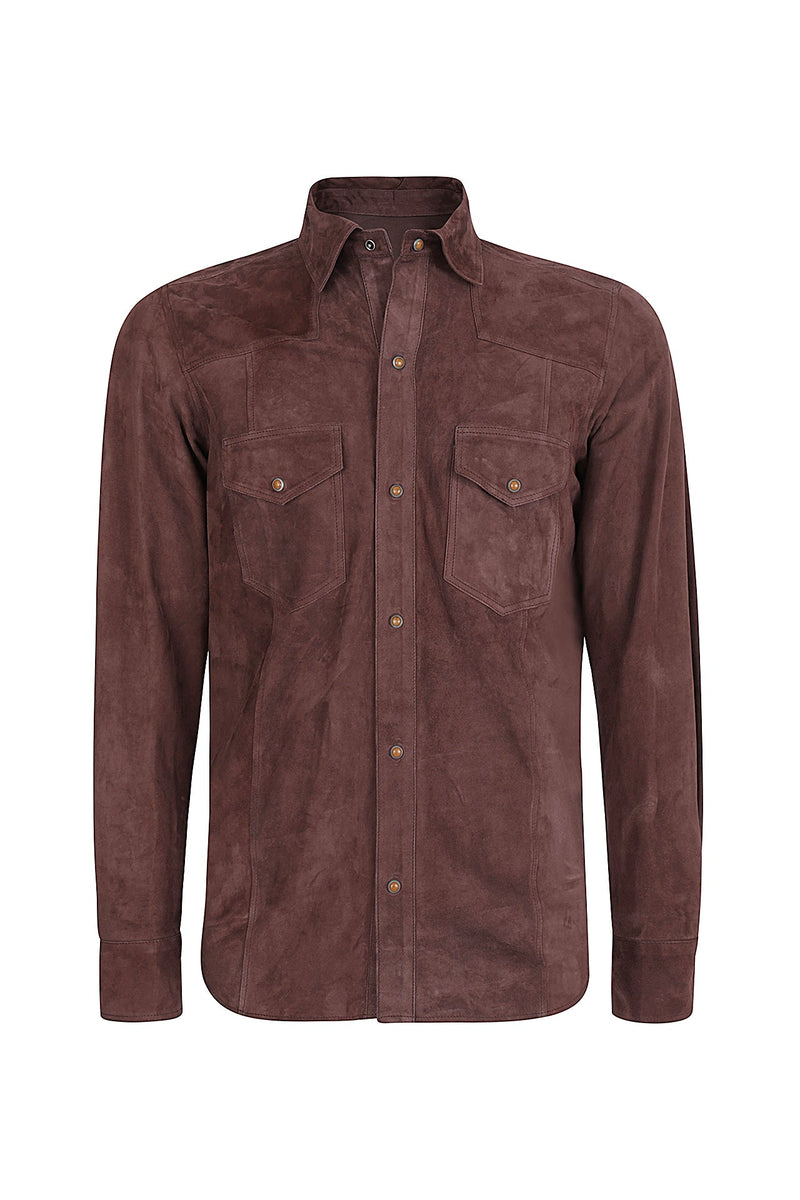 SUEDE LEATHER TEXAS SHIRT