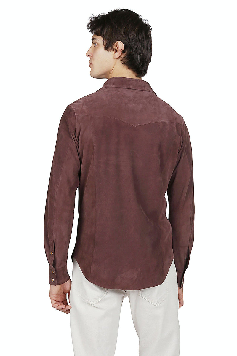 SUEDE LEATHER TEXAS SHIRT