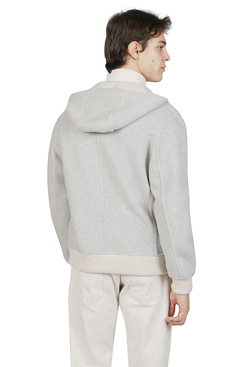 REVERSIBLE CASHMERE BOMBER