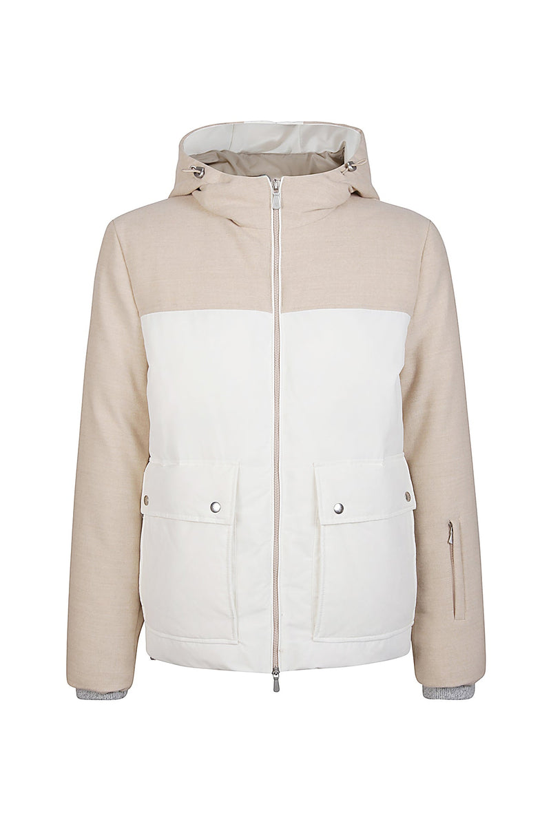 WOOL NYLON DUAL MATERIAL JACKET