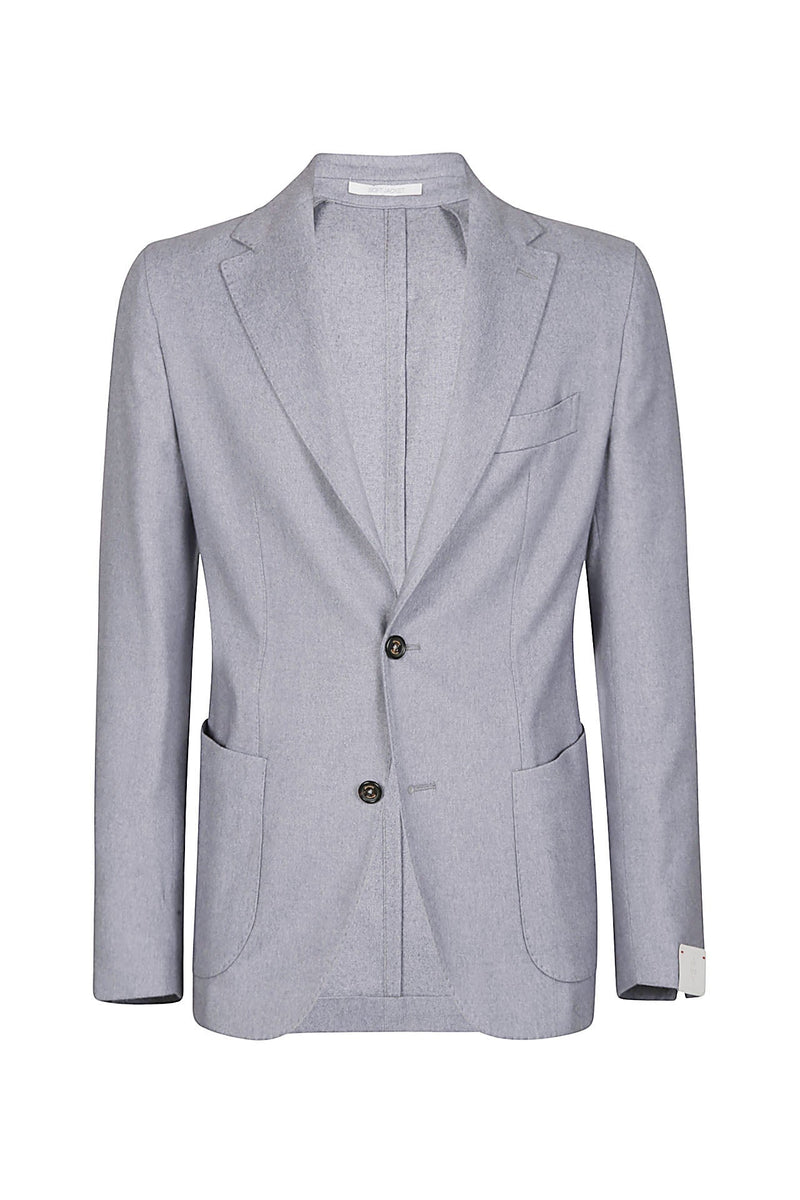 SINGLE-BREASTED SILK CASHMERE JACKET