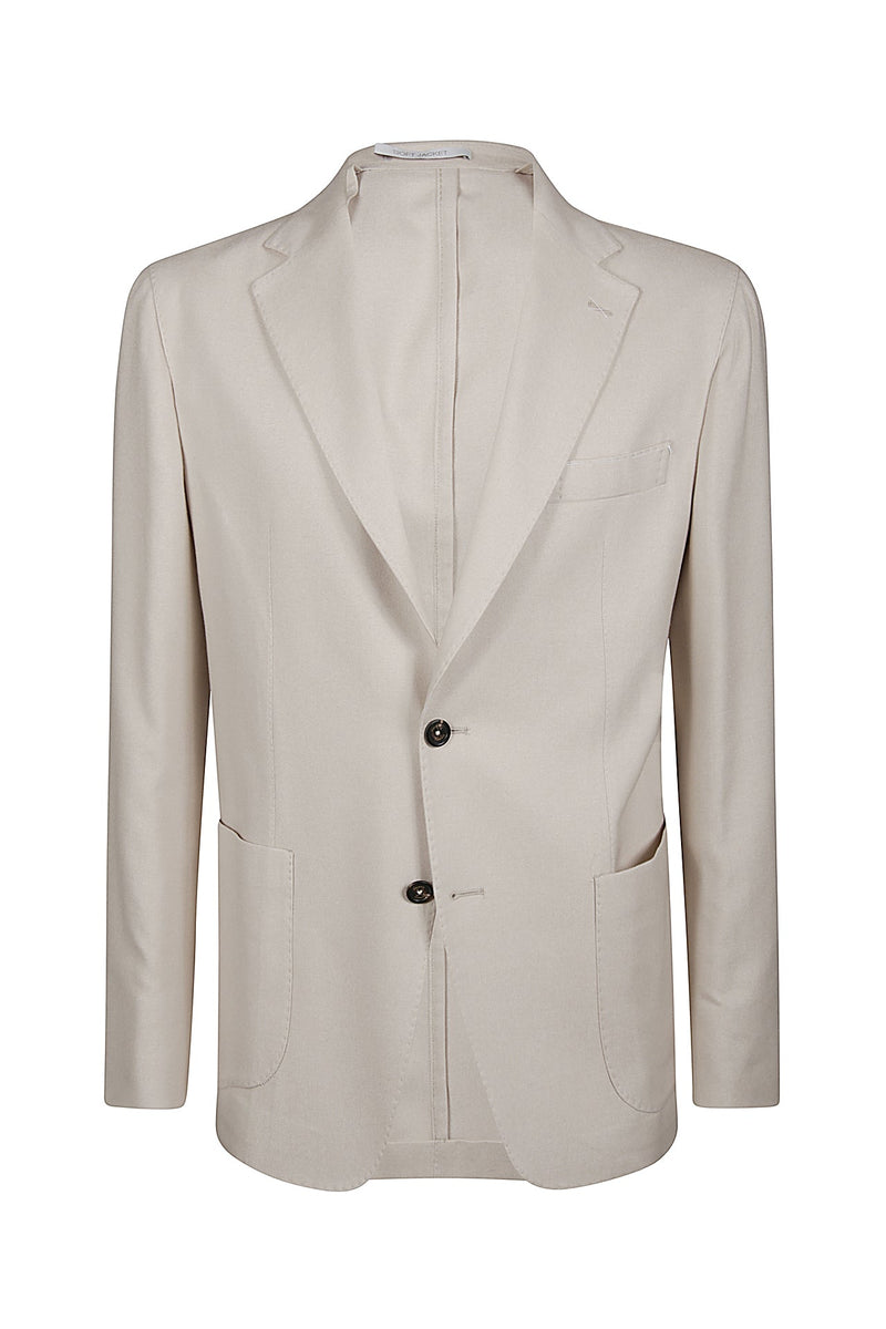 SINGLE-BREASTED SILK CASHMERE JACKET