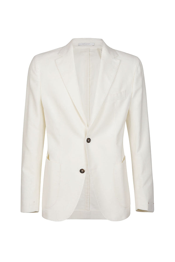 SINGLE-BREASTED COTTON CASHMERE JACKET