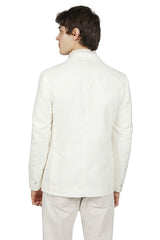 SINGLE-BREASTED COTTON CASHMERE JACKET