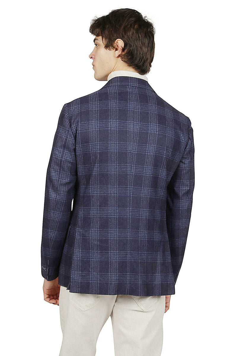 SINGLE-BREASTED WOOL SILK CASHMERE JACKET