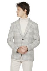 SINGLE-BREASTED WOOL CASHMERE JACKET