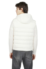 WOOL AND SILK HOODED VEST