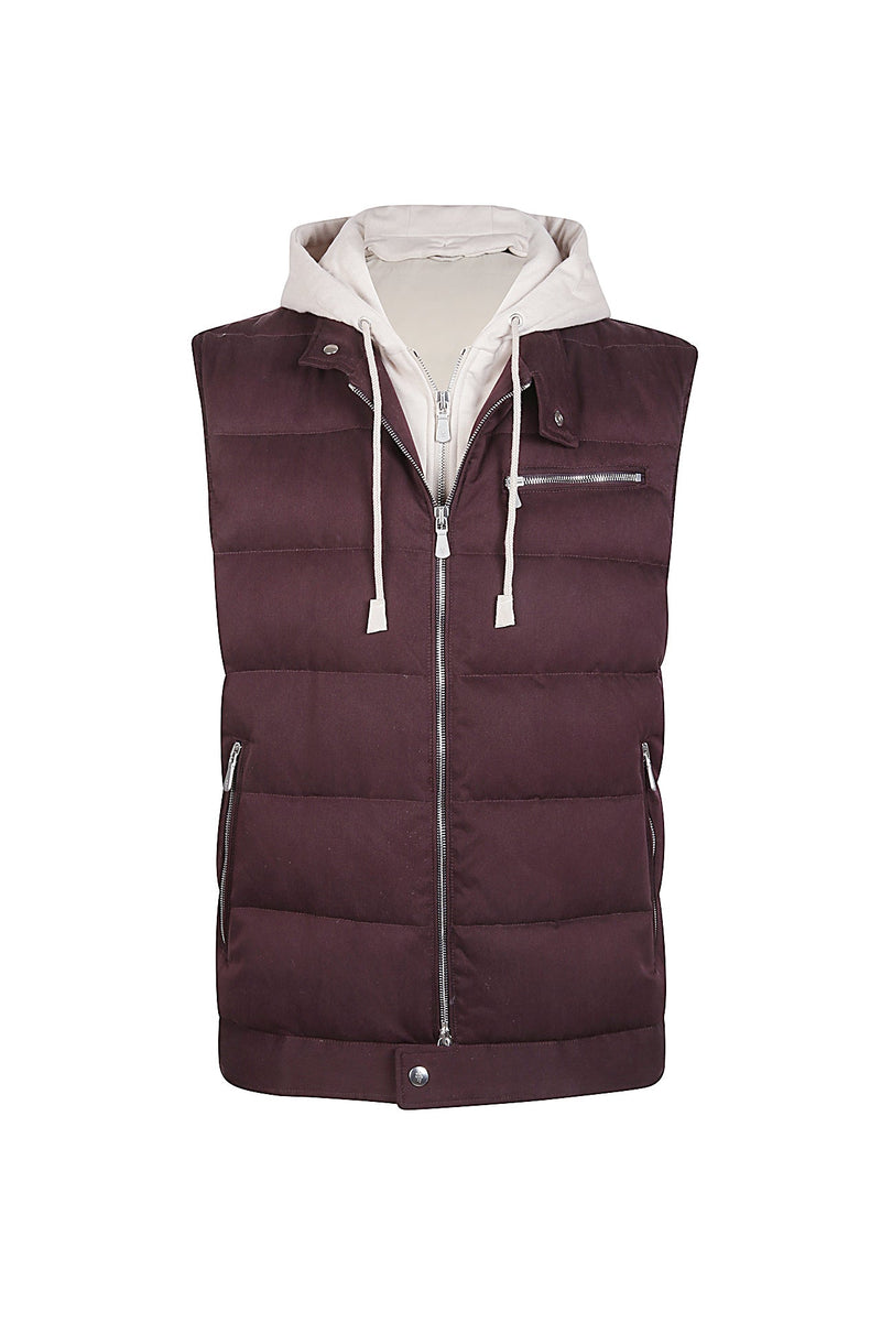 BIMATERIC SILK CASHMERE VEST