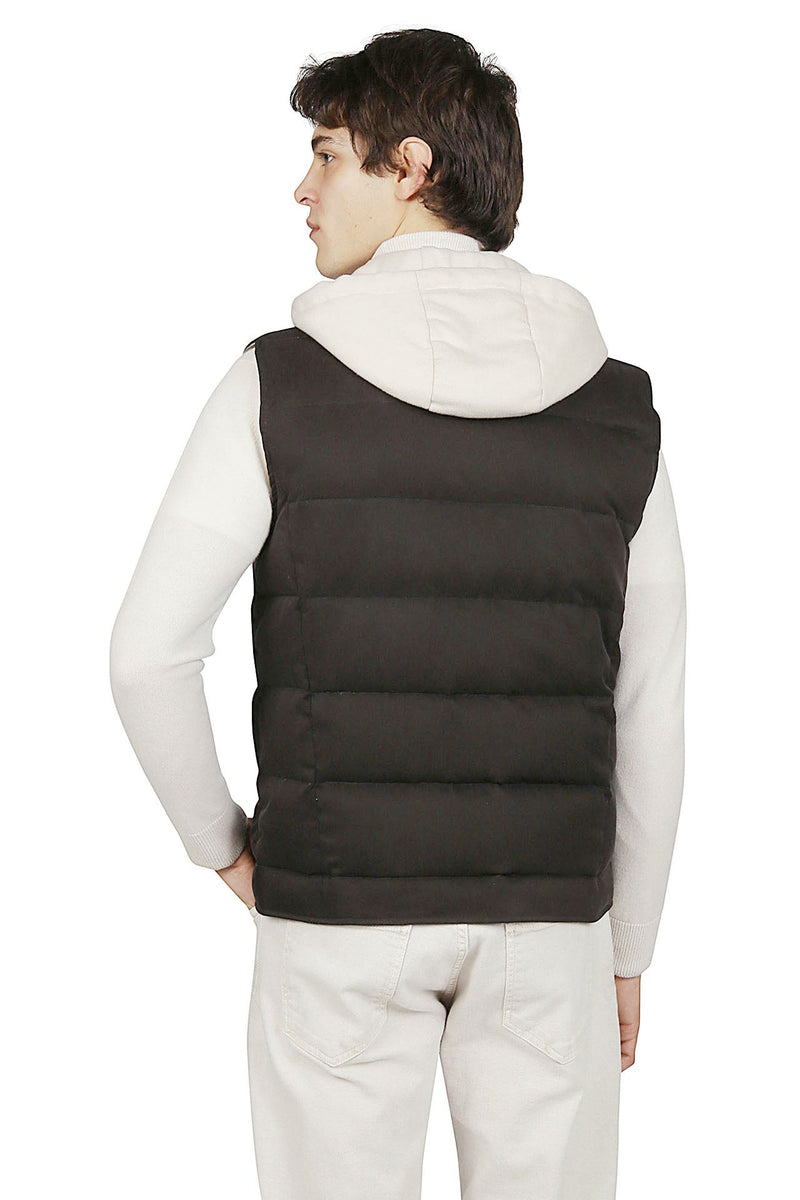 BIMATERIC SILK CASHMERE VEST