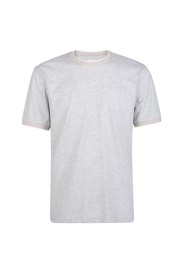 GIZA COTTON AND JERSEY T-SHIRT