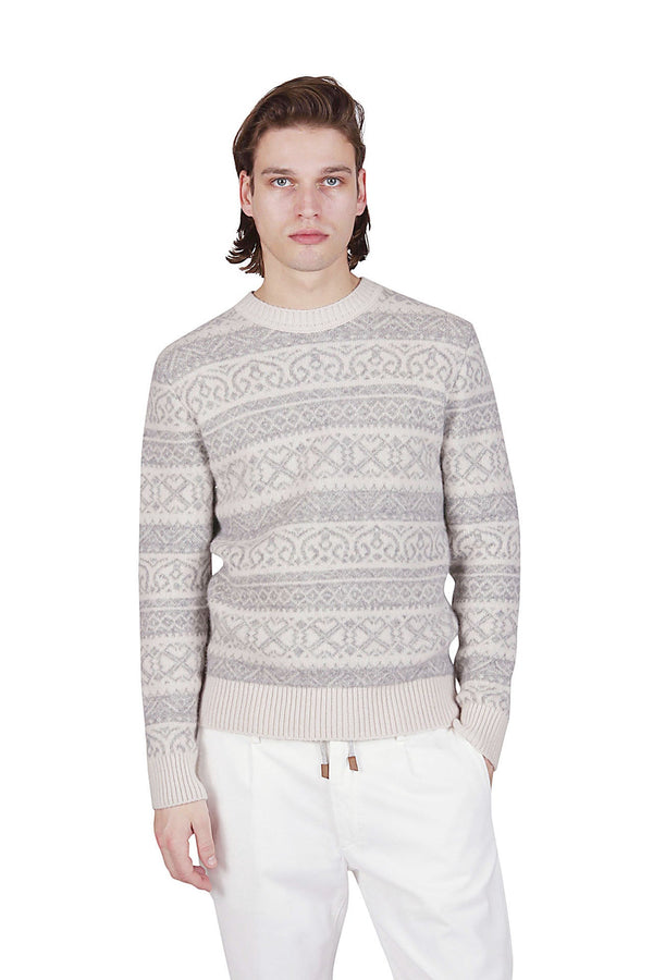 CREW NECK SWEATER CASHMERE SILK