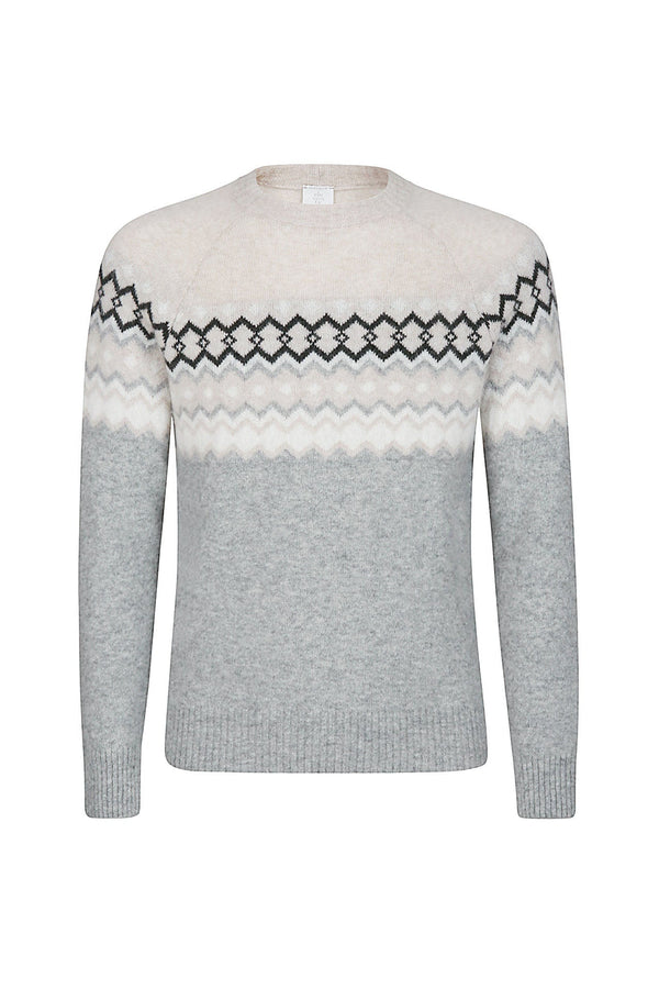 CREW-NECK JACQUARD SWEATER