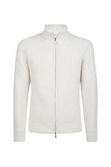 FULL ZIP CASHMERE SILK SWEATER