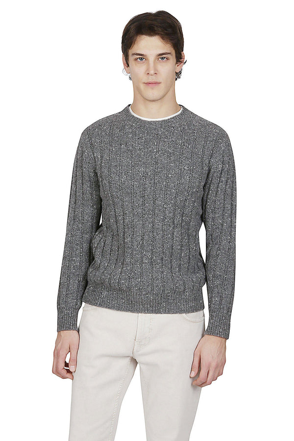 CREW NECK WOOL CASHMERE SWEATER