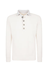 CASHMERE KNIT POLO SHIRT