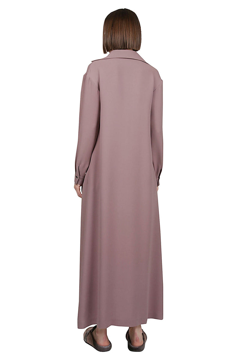 PLAIN SILK CADY DRESS