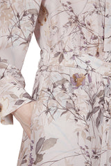 FLORAL PRINT SILK DRESS