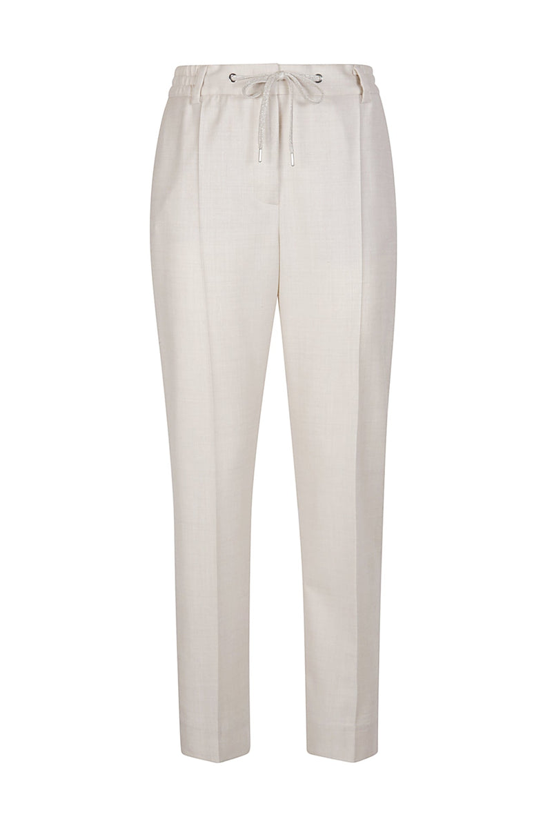 WOOL POLYAMIDE LUREX TROUSERS