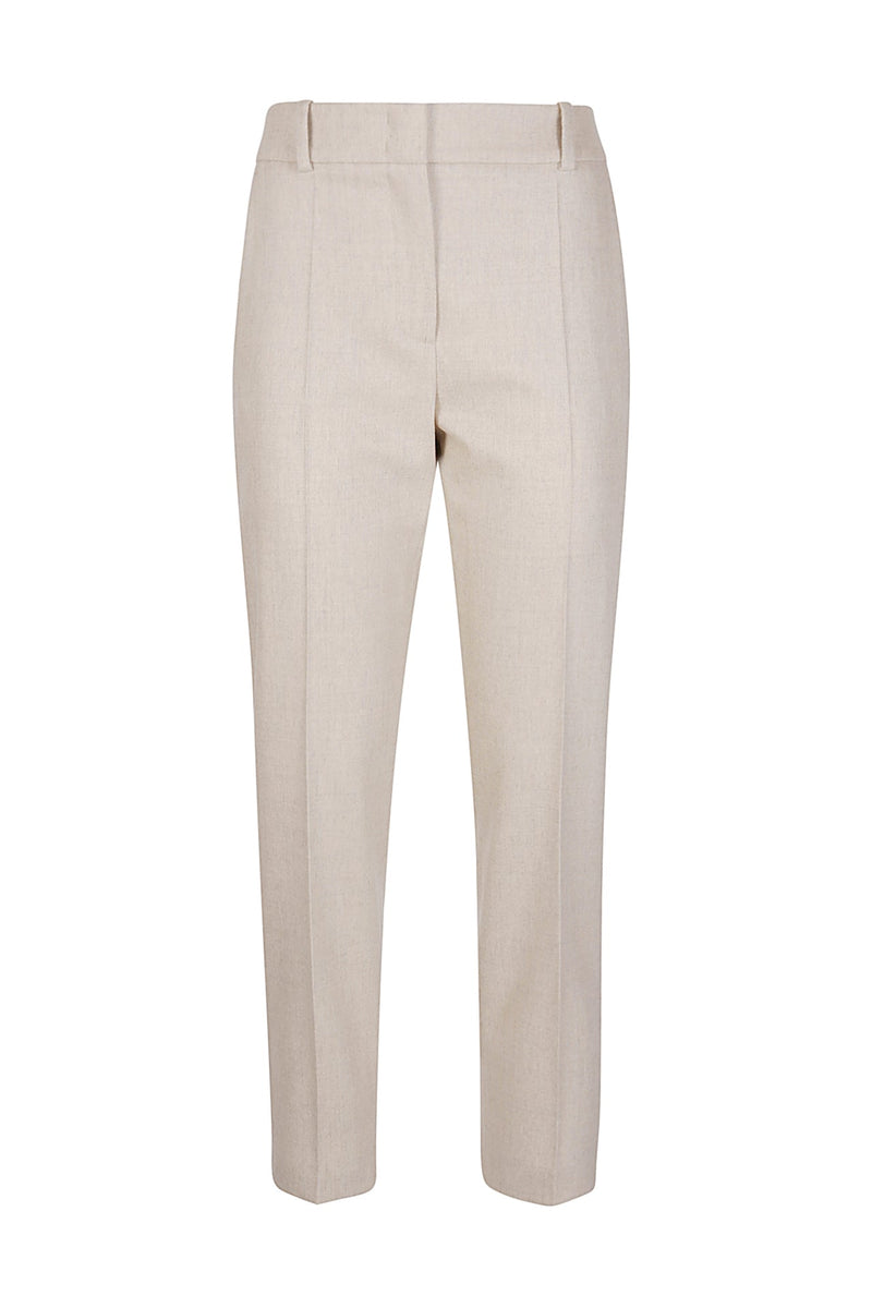 SLIM PANTS PLAIN WOOL CASHMERE ELASTANE