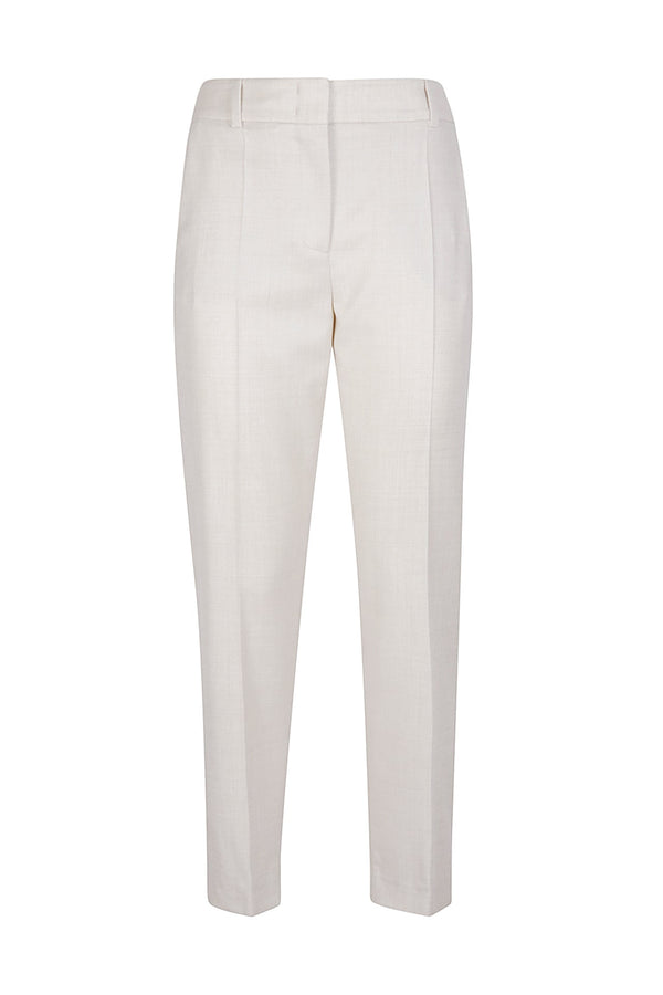 SLIM WOOL POLYAMIDE LUREX TROUSERS