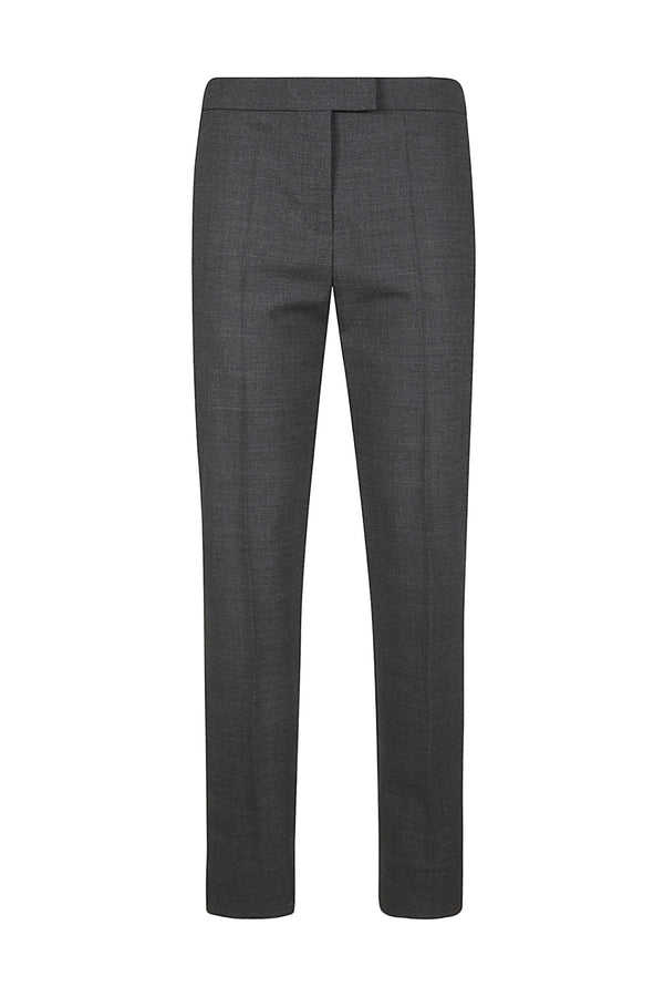 SLIM TROUSERS PLAIN WOOL ELASTANE