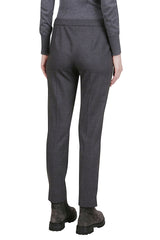 SLIM TROUSERS PLAIN WOOL ELASTANE