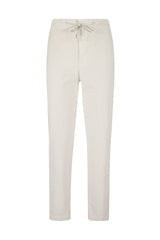 COTTON MODAL ELASTANE TROUSERS WITH COARSE VELVET