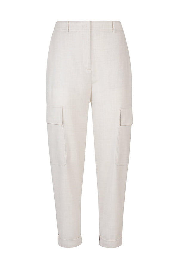 WOOL POLYAMIDE LUREX TROUSERS