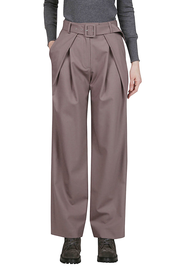 WOOL ELASTANE PLAIN PANTS