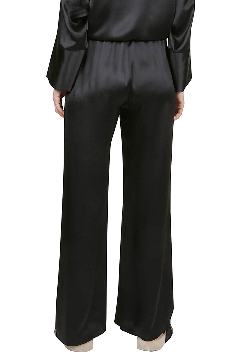 PLAIN SILK TROUSERS