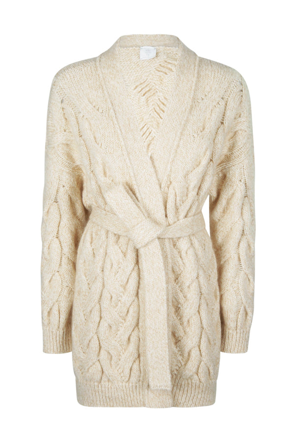 WOOL CASHMERE CARDIGAN KID MOHAIR SILK LUREX