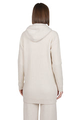 FULL ZIP CASHMERE WOOL SWEATER