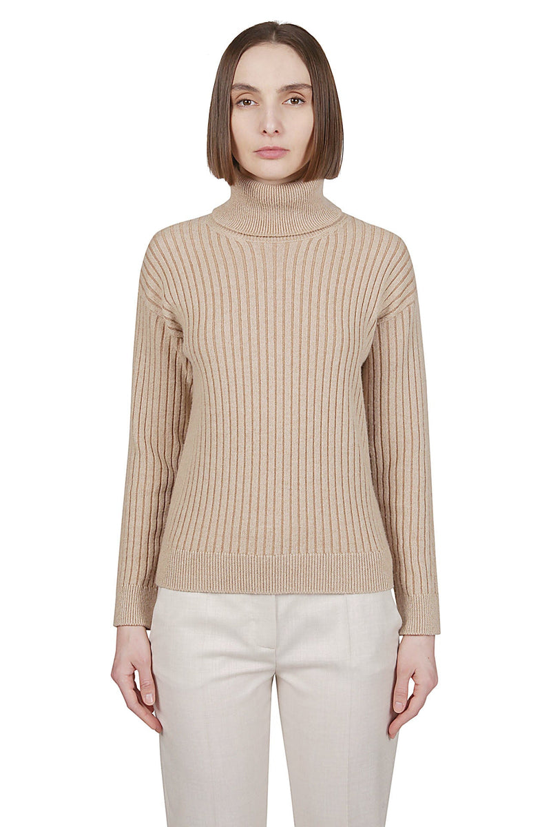 CASHMERE WOOL TURTLENECK SWEATER