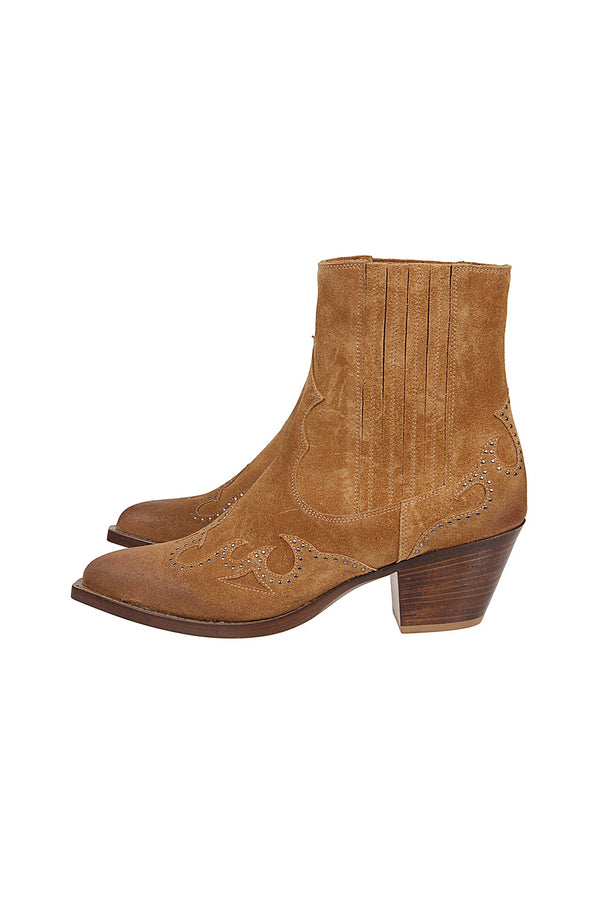 SPLIT CALF SUEDE ANKLE BOOT