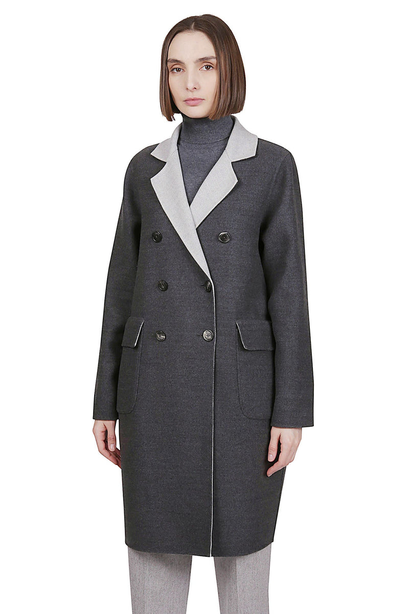 DOUBLE BREASTED COAT WOOL