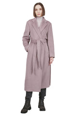 BABY LAMA WOOL COAT WITH BELT