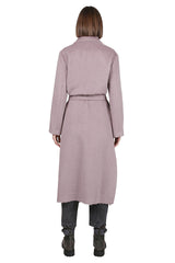 BABY LAMA WOOL COAT WITH BELT